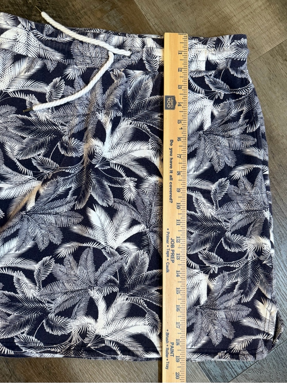 Talbots Palm Leaf Pull On Drawstring Elastic Waist Skirt Size Small Pockets - Picture 12 of 13